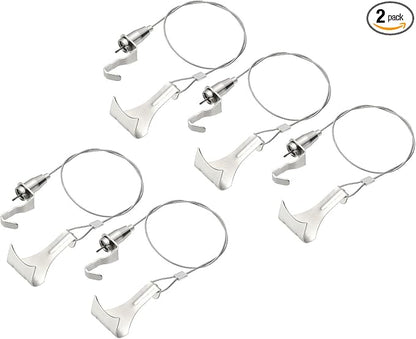 uxcell 2Pcs Picture Hanging Wire Kit, 0.5 m x 1.5 mm Heavy Duty Picture Hangers by uxcell