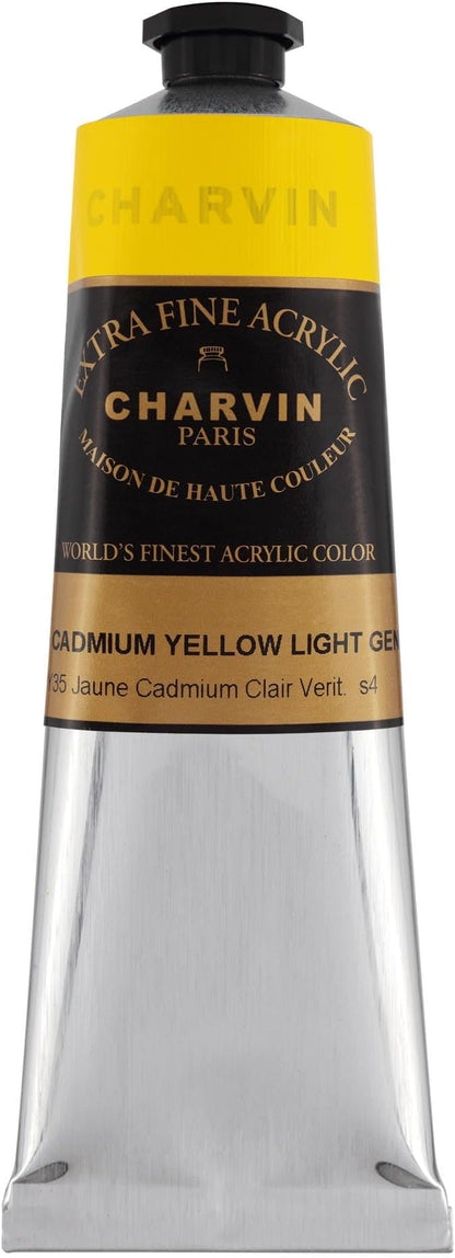 Charvin Extra Fine Professional Artist Acrylic Paint Colors, 150ml Cadmium by Unknown