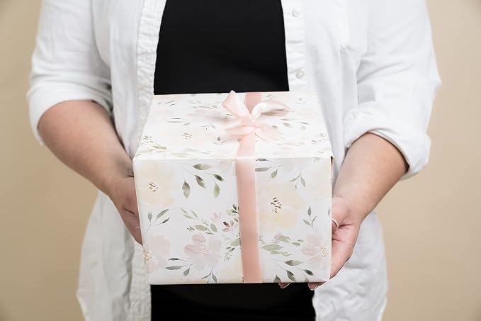 Itsy Belle Studio Floral Wedding Wrapping Paper sheets + Ribbon Set - Image 7