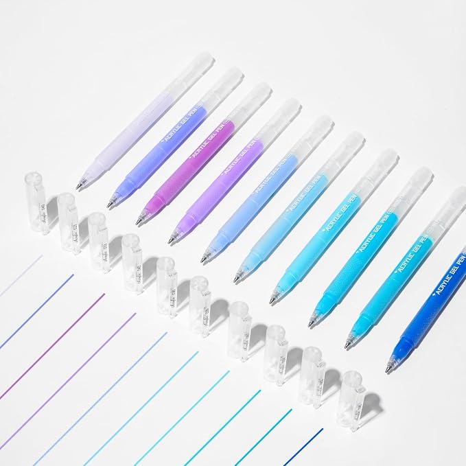 ROSYMENG 10 Colors Acrylic Gel Pens Set, Big-Capacity Ink Acrylic Paint Pen by Unknown