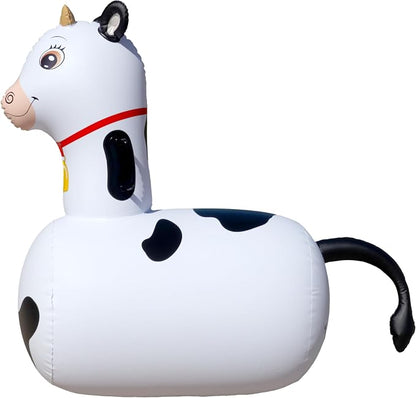 Hearthsong Hop N Go Inflatable Bouncy Cow Riding, Hopping Toys - Image 2