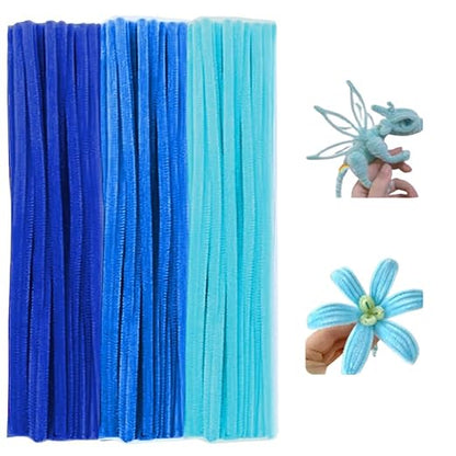 300 Pieces Pipe Cleaners Chenille Stem, 3 Pastel Candy Color Pipe Cleaners Set by RSACCSKY