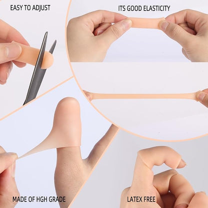 12PCS Gel Finger Cots Silicone Finger Protectors - Image 6