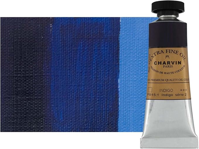 Charvin Extra Fine Oil Paint, Indigo 20 mL - Image 2