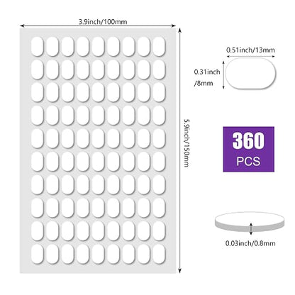 360 Pcs Double Sided Sticky Dot, Sticky Tack Poster Stickers Round Clear - Image 2