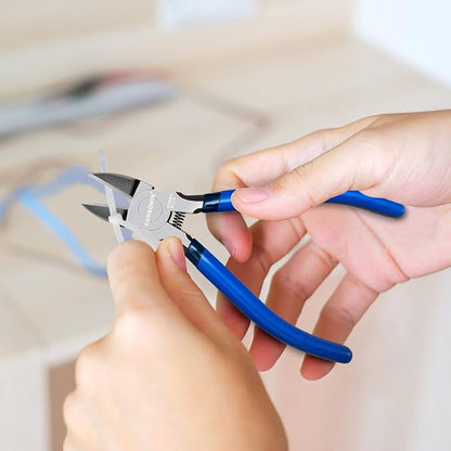 Wire Cutters 10 Pack, KAIHAOWIN 6 inch Dikes Small Wire Cutters Flush Cutters - Image 6