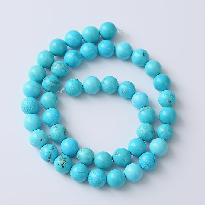 12mm 32pcs AAA Grade Natural Blue Turquoise Round Loose Beads - Image 5