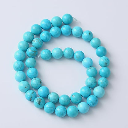 12mm 32pcs AAA Grade Natural Blue Turquoise Round Loose Beads - Image 5