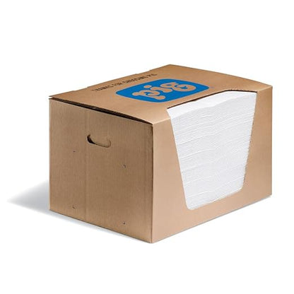 PIG Oil Mat - Oil-Only Absorbent Mat Pad - 100 Pads per Dispenser Box - 15" x by NewPig