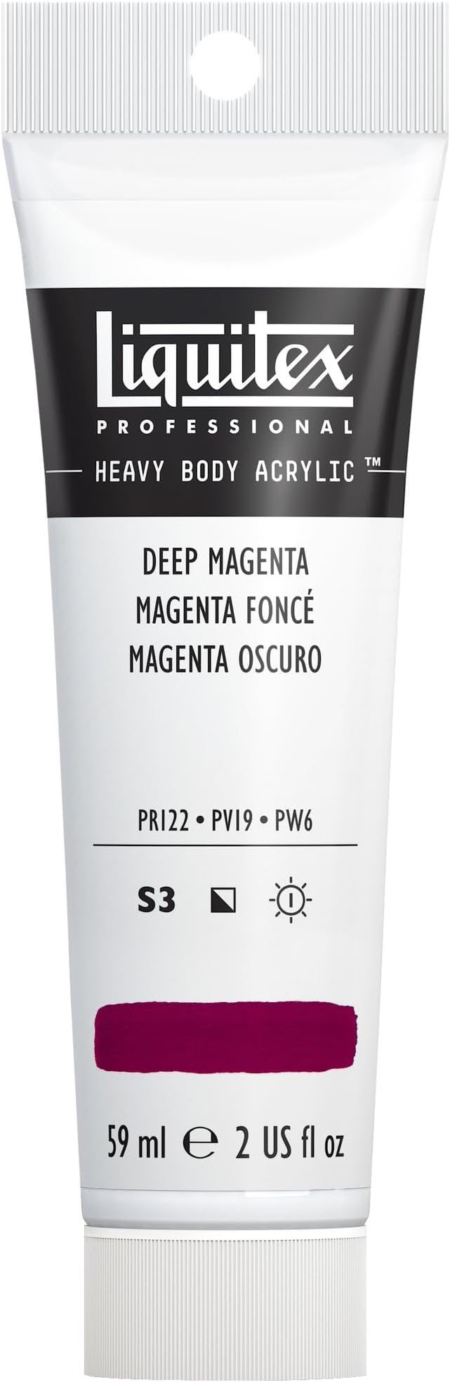 Liquitex Professional Heavy Body Acrylic Paint, 2-oz Tube, Deep Magenta by Liquitex