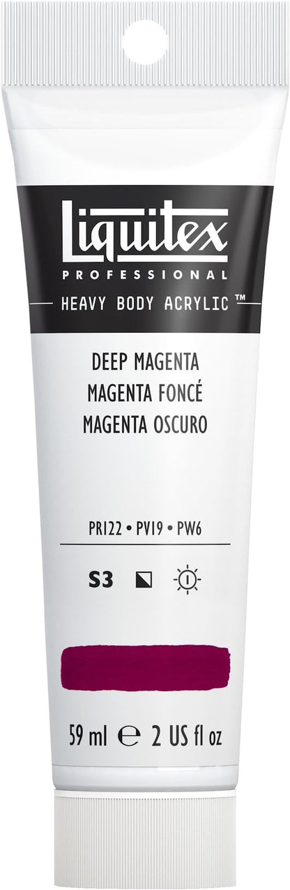 Liquitex Professional Heavy Body Acrylic Paint, 2-oz Tube, Deep Magenta by Liquitex