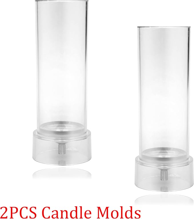 MILIVIXAY 2PCS Pillar Candle Mold -Height: 6.0inch, Diameter:2.0inch-30ft Long - Image 2