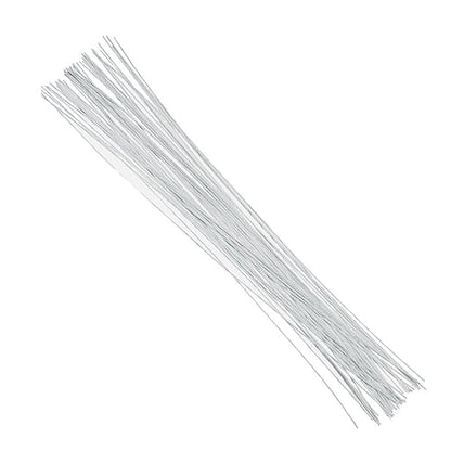 Decora 22 Gauge White Floral Wire 16 inch, 50/Package by DECORA