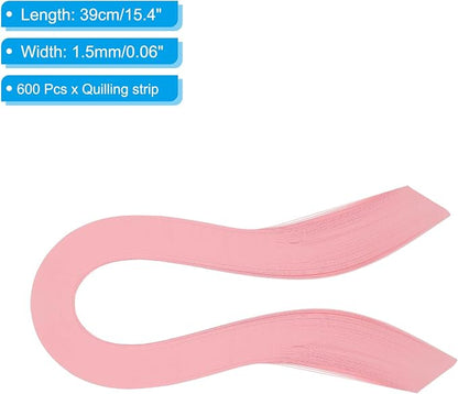 PATIKIL Quilling Strips Paper 600pcs 1.5mm 39cm Origami Paper Quilling Kits - Image 2