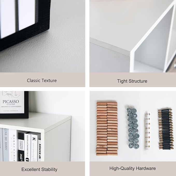 Wooden 8 Cube Storage Organizer - Image 3