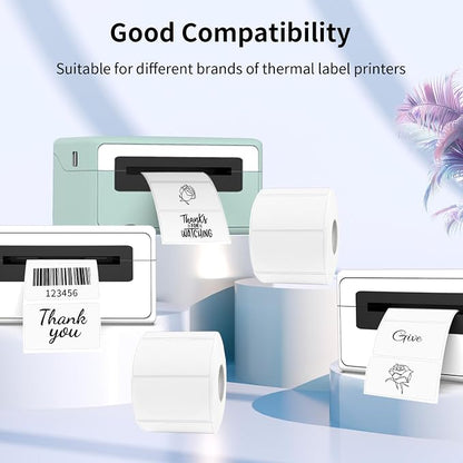 Transparent Thermal Labels Stickers, 2.25 x 1.25 Inch Clear Labels, - Image 3