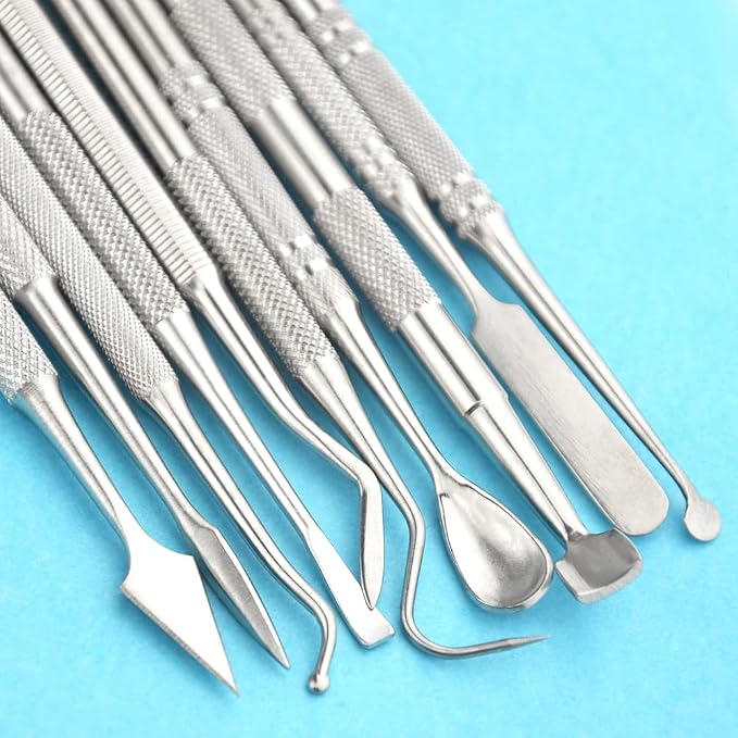 TOVOT 10PCS Stainless Steel Clay Sculpting Tools Metal Sculpting Tools - Image 4