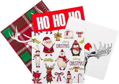 13 Inch Paper Luncheon Napkins, 20 Merry Christmas Design Printed Napkins - Image 2