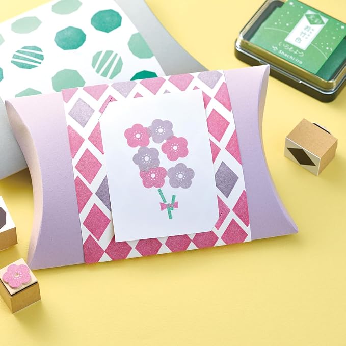 IROMOYO KOSAI Stamp PAD, Traditional, Shimmering Japanese Ink Colour, Oil-Based - Image 2