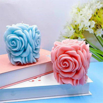 Rose Pillar Candle Silicone Mold Handmade Valentine's Day Mother's Day Flower - Image 4