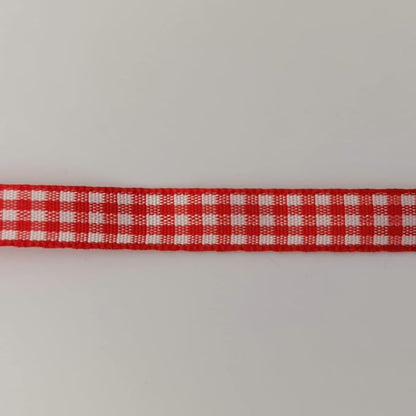 Red and White Gingham Ribbon 25 Yards Each Roll 100% Polyester - Image 9