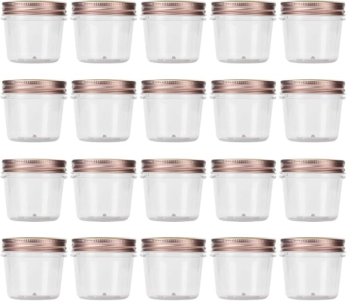 novelinks 4 oz Clear Plastic Jars by novelinks