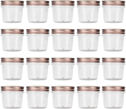 novelinks 4 oz Clear Plastic Jars by novelinks