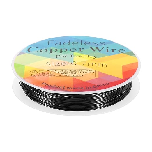 HARFINGTON 10ft Jewelry Wire, 22 Gauge Brass Craft Soft Metal Tarnish Resistant by HARFINGTON