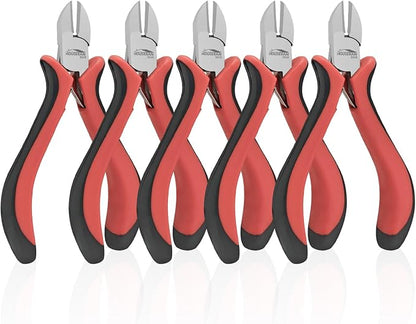 Wire Cutters 4"-5 Pack Side Cutters by HOUSERAN