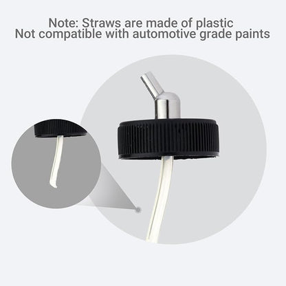 ABEST New 10PCS Airbrush Air Brush Glass Bottle Jar 22CC / Standard Suction Lid - Image 4