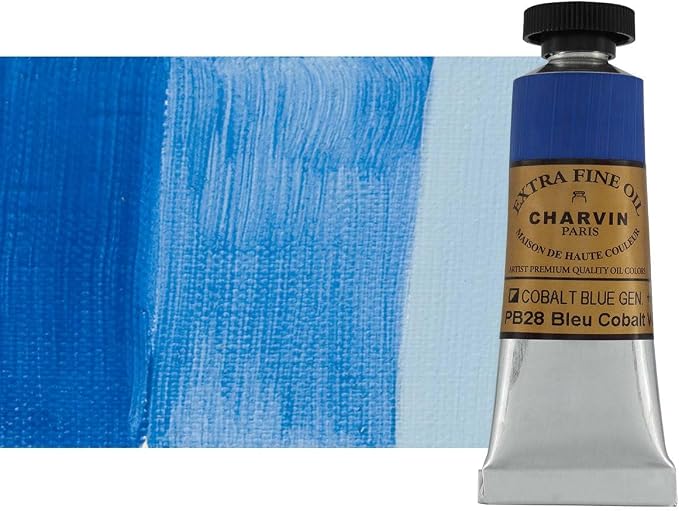 Charvin Extra Fine Oil Paint, Cobalt Blue Genuine 20 ml by Unknown