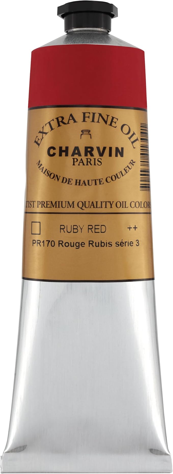 Charvin Extra Fine Oil Paint, Ruby Red 150 ml - Image 2