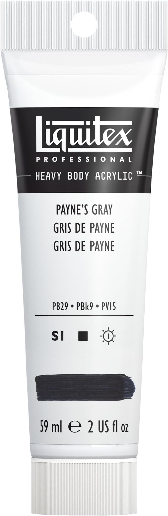 Liquitex Professional Heavy Body Acrylic Paint, 2-oz Tube, Payne’s Gray by Liquitex