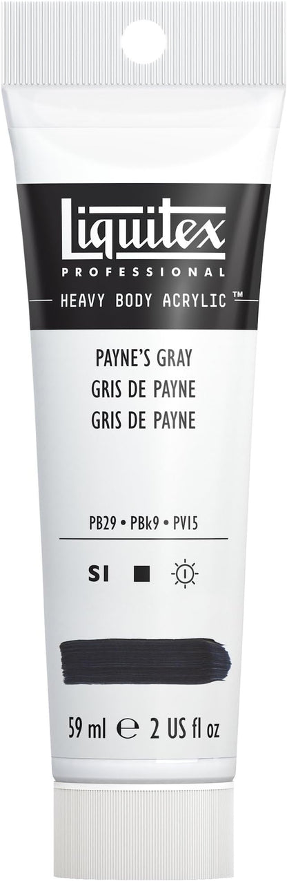Liquitex Professional Heavy Body Acrylic Paint, 2-oz Tube, Payne’s Gray by Liquitex