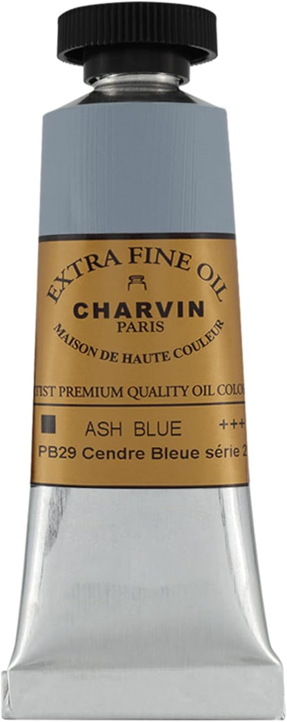 Charvin Extra Fine Oil Paint, Ash Blue 20 ml - Image 2