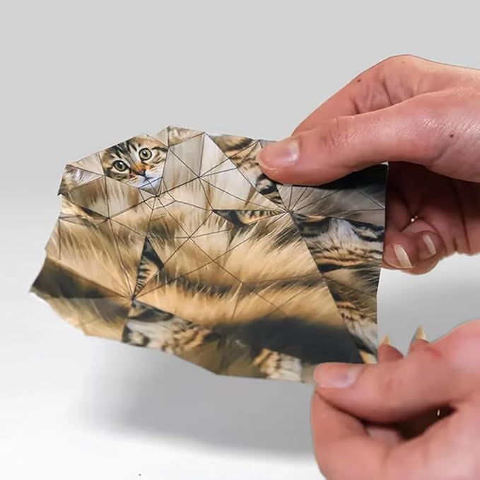 DIY Paper Cats Kit, Cute Kitten Origami Papercraft Kit, 50 Sheets DIY Origami - Image 3