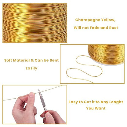BENECREAT 20 Gauge 770FT Aluminum Wire Anodized Jewelry Craft Making Beading - Image 2