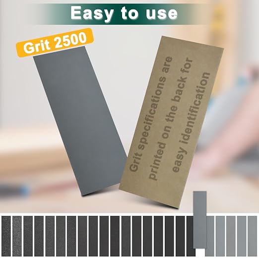20PCS Sand Paper 2500 Grit Sandpaper Sheets, 9 x 3.6 Inch Wet Dry Sandpaper - Image 3
