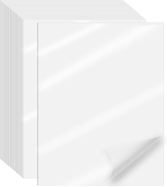 Clear Sticker Paper for Inkjet Printer, 20 Sheets Printable Transparent Sticker by Unknown