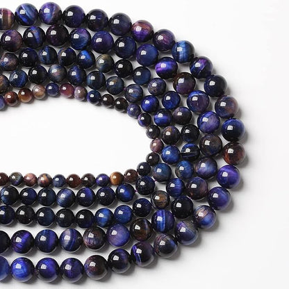 38pcs 10mm AAA Natural Tiger Eye Stone Beads Gemstone Round Spacer Loose Beads - Image 3