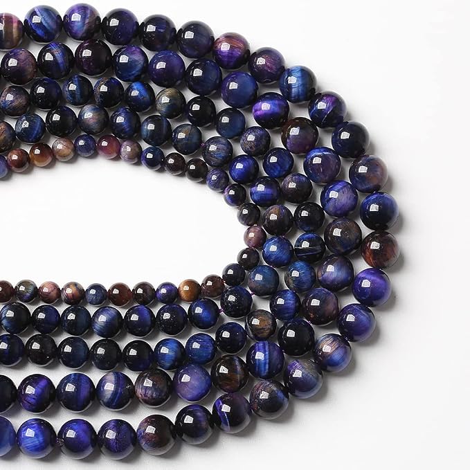 90pcs 4mm AAA Natural Tiger Eye Stone Beads Gemstone Round Spacer Loose Beads - Image 4