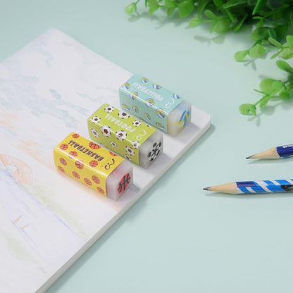 18 Pack Kawaii Ball Erasers for Kids, Colorful Jelly Erasers for School - Image 4