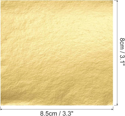 MECCANIXITY Gold Leaf Foil Sheet, 3.3 x 3.1inch - Image 2
