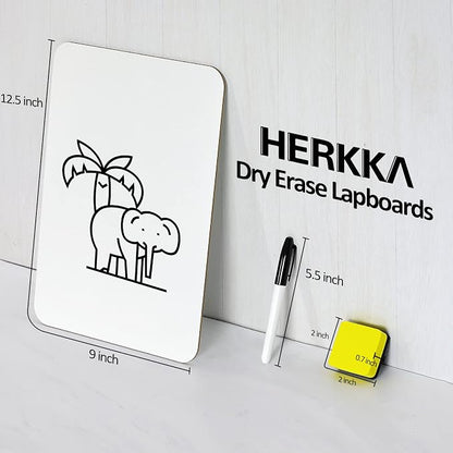 Dry Erase Lapboards, HERKKA 8 Pack Double Sided Dry Erase Lap Boards 9 x 12.5 - Image 2