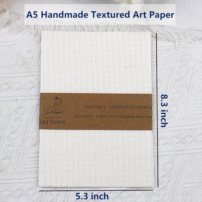 20 Sheets Scrapbook Paper A5 Size Textured Papers, Junk Journaling Supplies - Image 2
