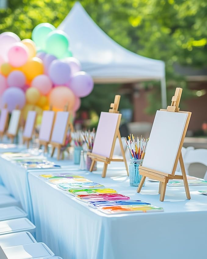 Small Painting Canvas Boards 60 Pack 5x7 Inch Kids Canvas Panels Blank White - Image 5