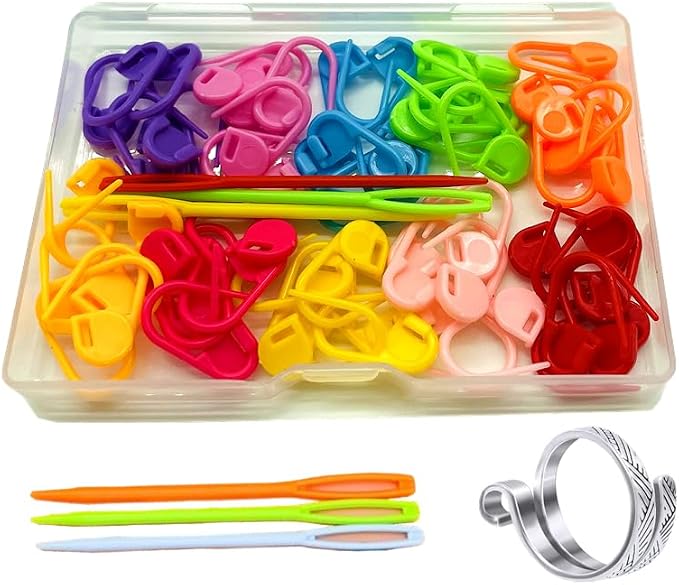 Hayodo Stitch Markers 10 Colors Knitting Crochet Locking 60/160/240Pcs Stitch by Hayodo-GoodchoiceGoodlife