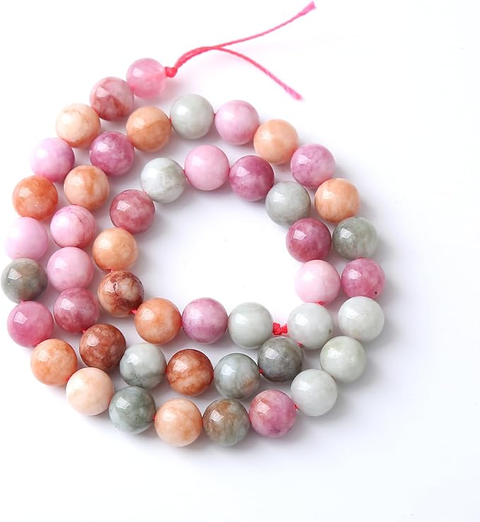 36pcs 10mm Natural Alashan Rainbow Agate Stone Beads - Image 5