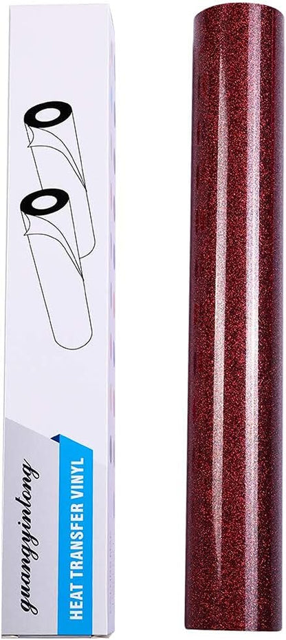 guangyintong Glitter Red Heat Transfer Vinyl HTV Rolls - Image 7