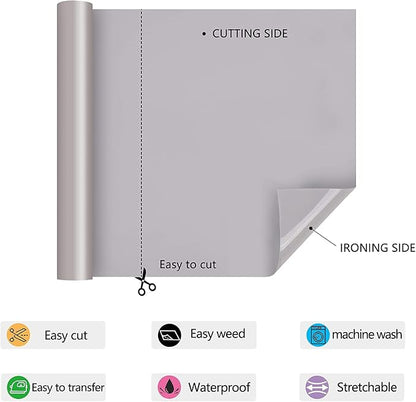 HTV Iron on Vinyl 12Inch by 25ft Roll Heat Transfer Vinyl - Image 2